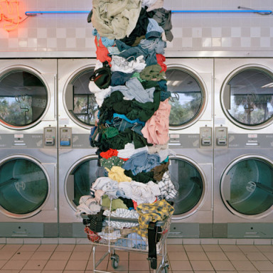 © David Welch, Laundry totem, 2011.