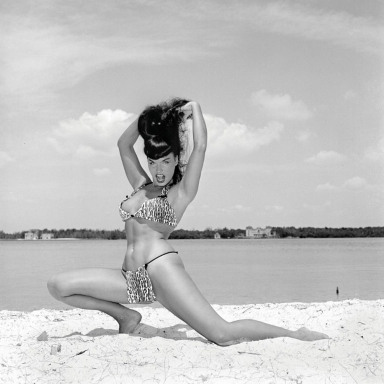 © Bunny Yeager, Courtesy PDNB Gallery, Dallas, TX
Bettie Page, Key Biscayne, Florida, 1954