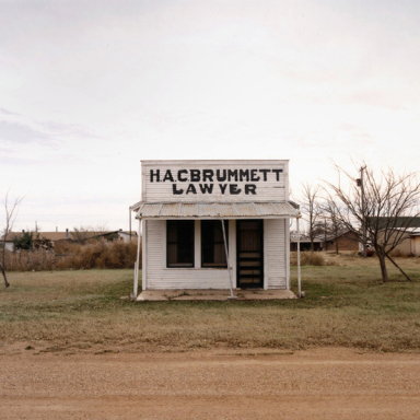 © Peter Brown, HAC Brummett, Lawyer, Dickens, Texas, 1986