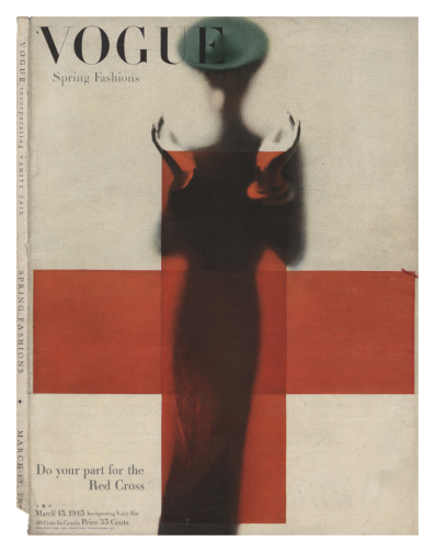 © Erwin Blumenfeld, Support for the Red Cross, cover for American Vogue March